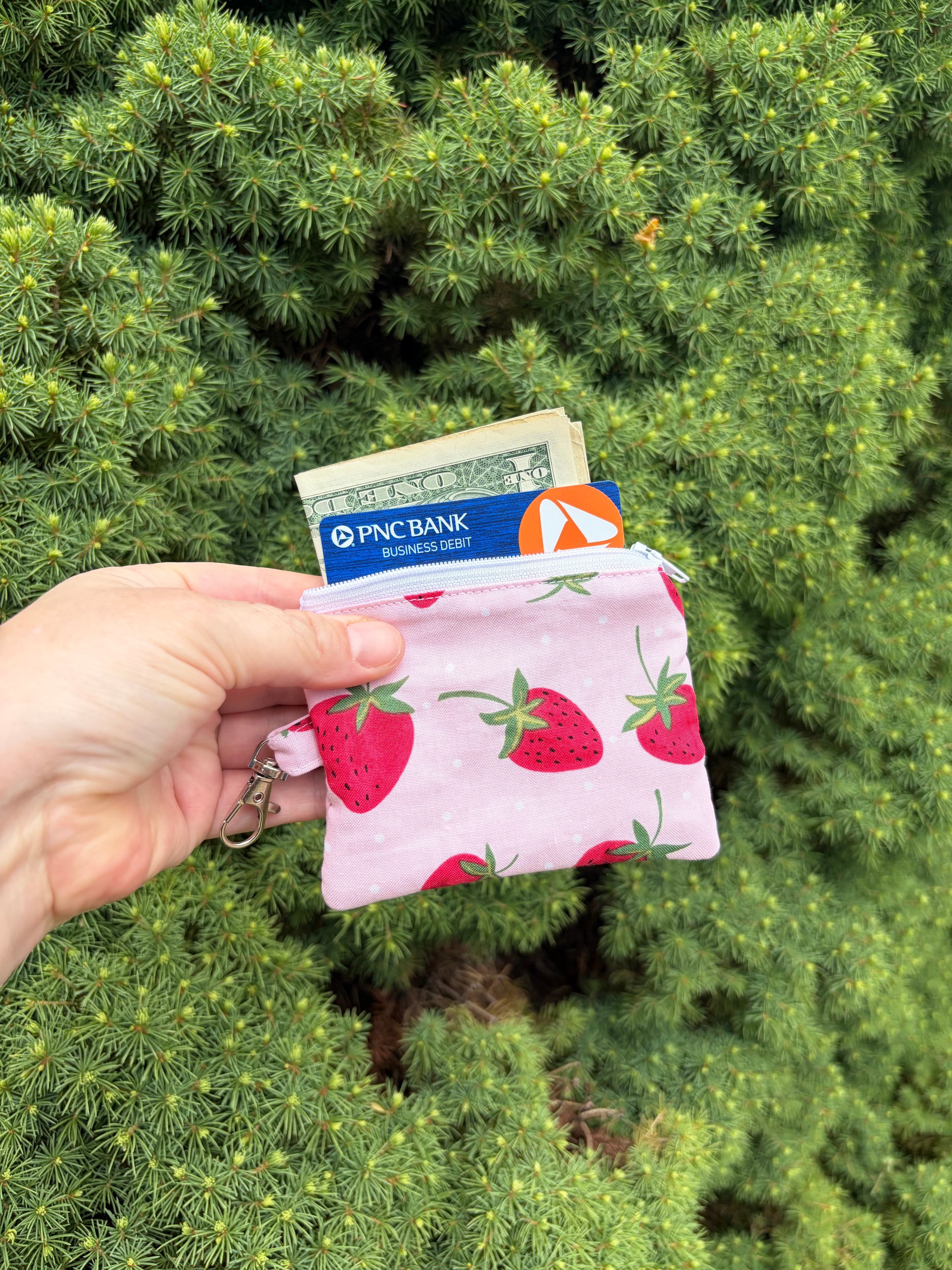 Strawberry Fields Wristlet