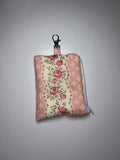 Pink Rose Wristlet