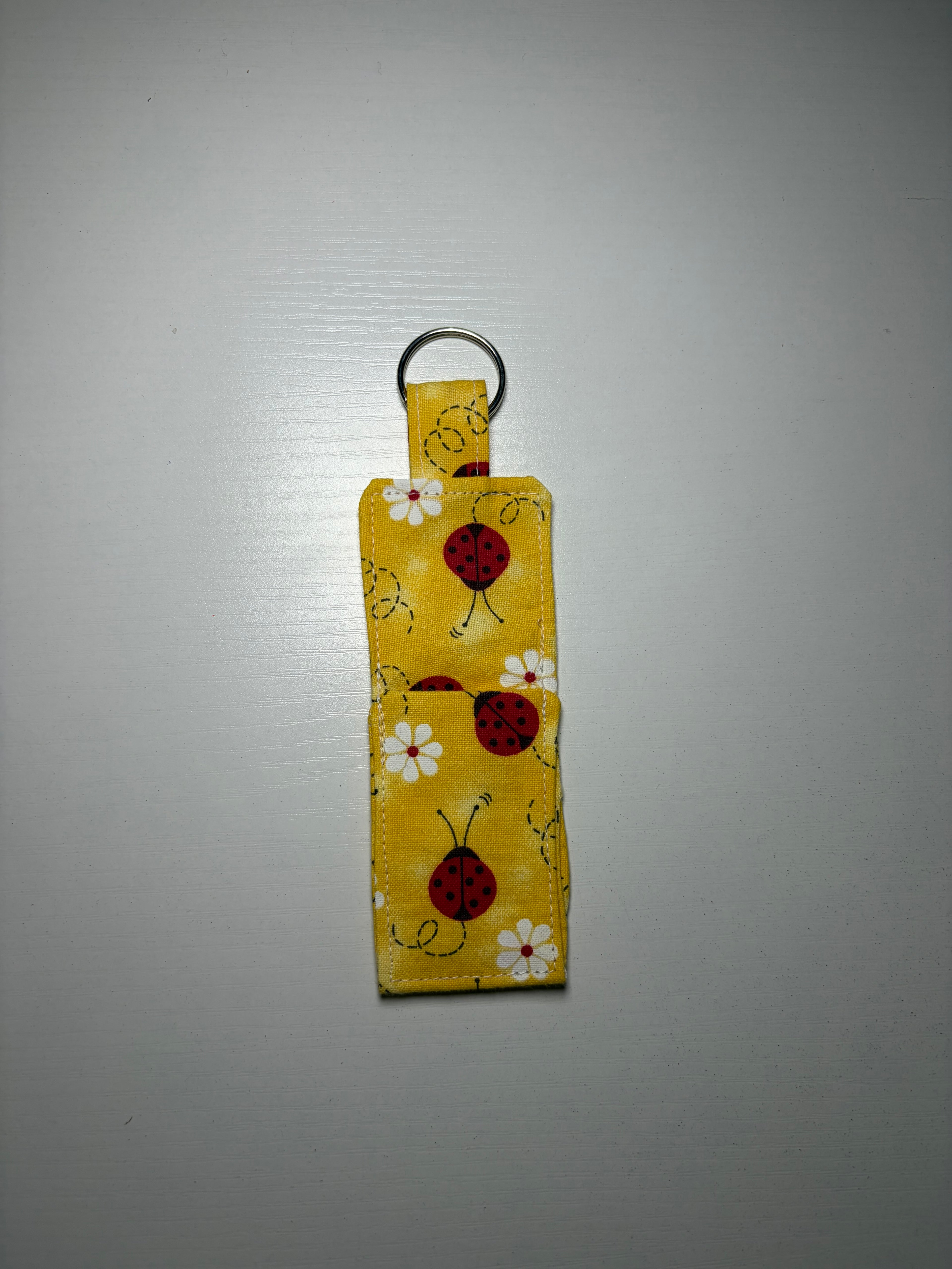 Ladybug Chapstick Keychain
