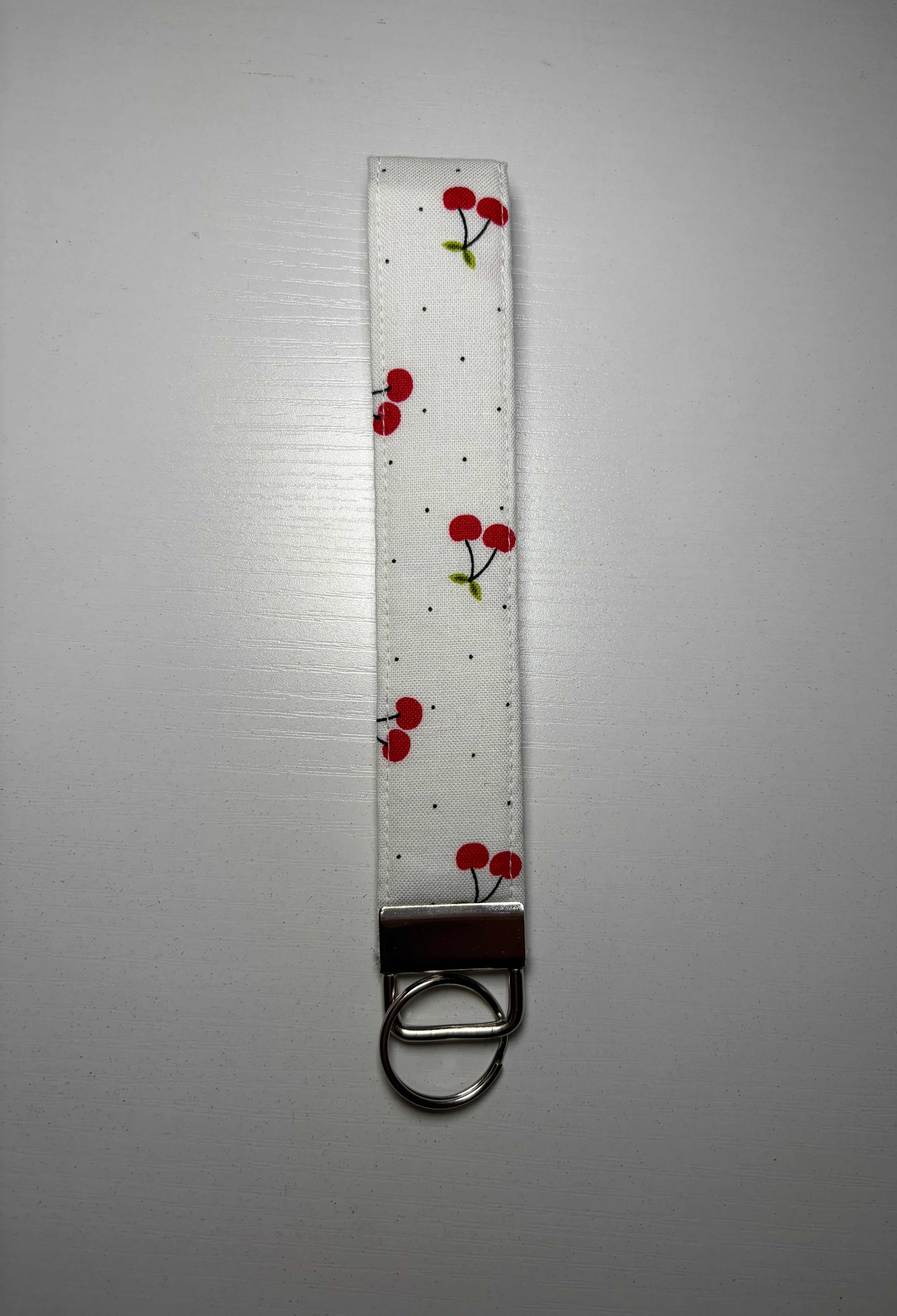 White Cherry Keychain