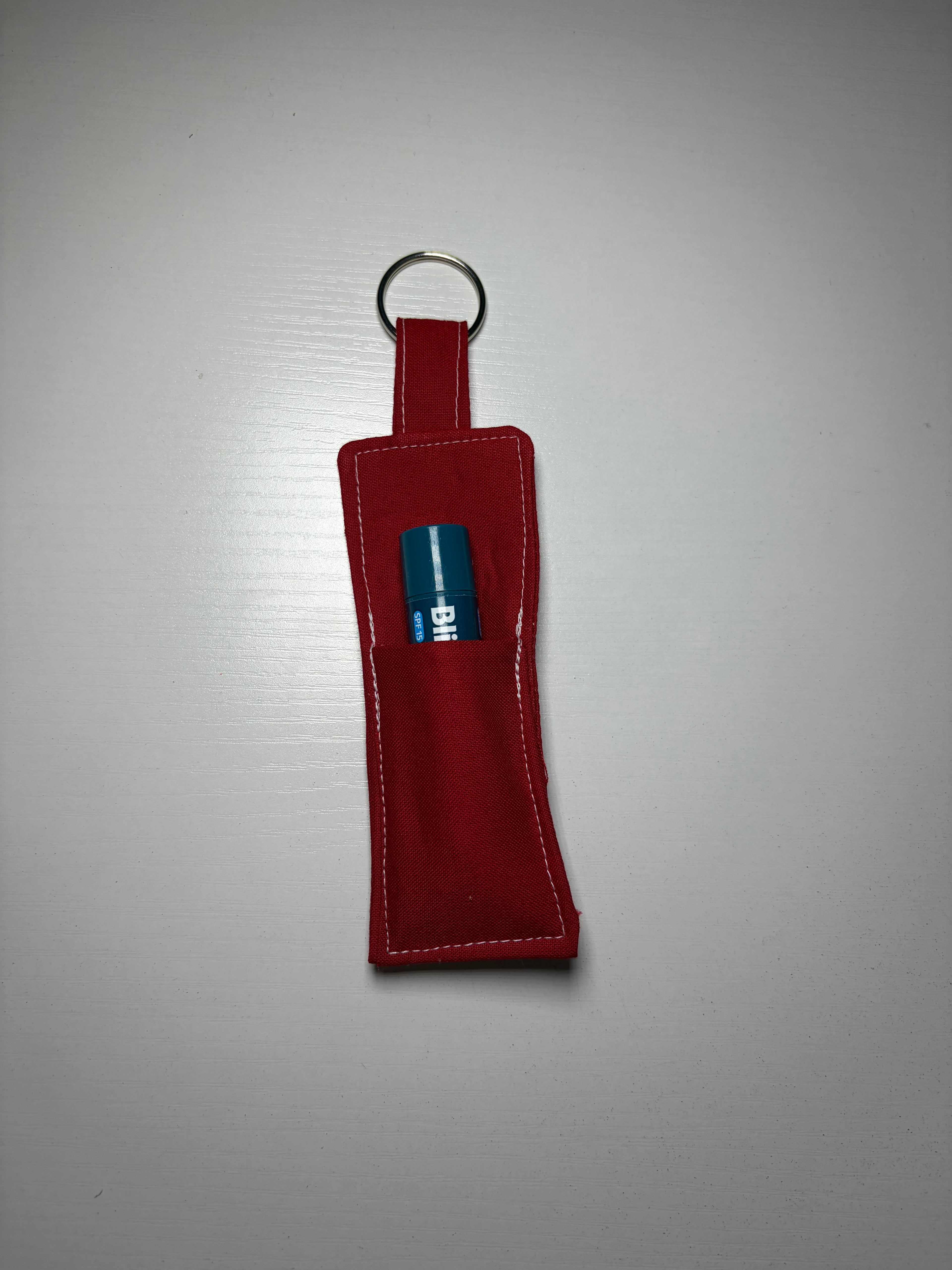 Red Chapstick Keychain