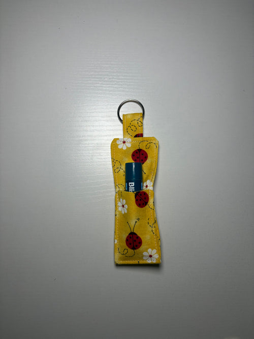 Ladybug Chapstick Keychain
