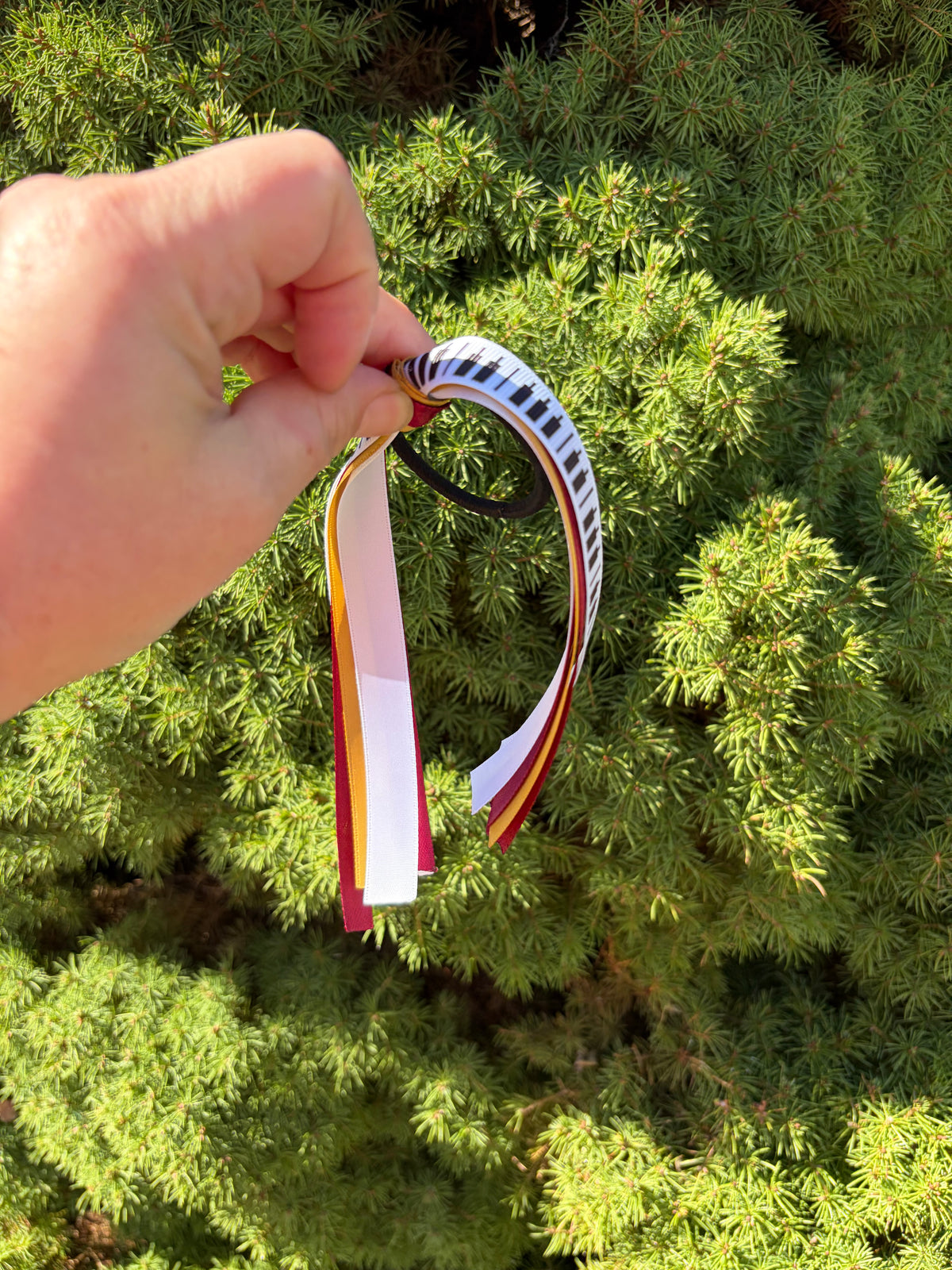 Piano Key Hair Tie