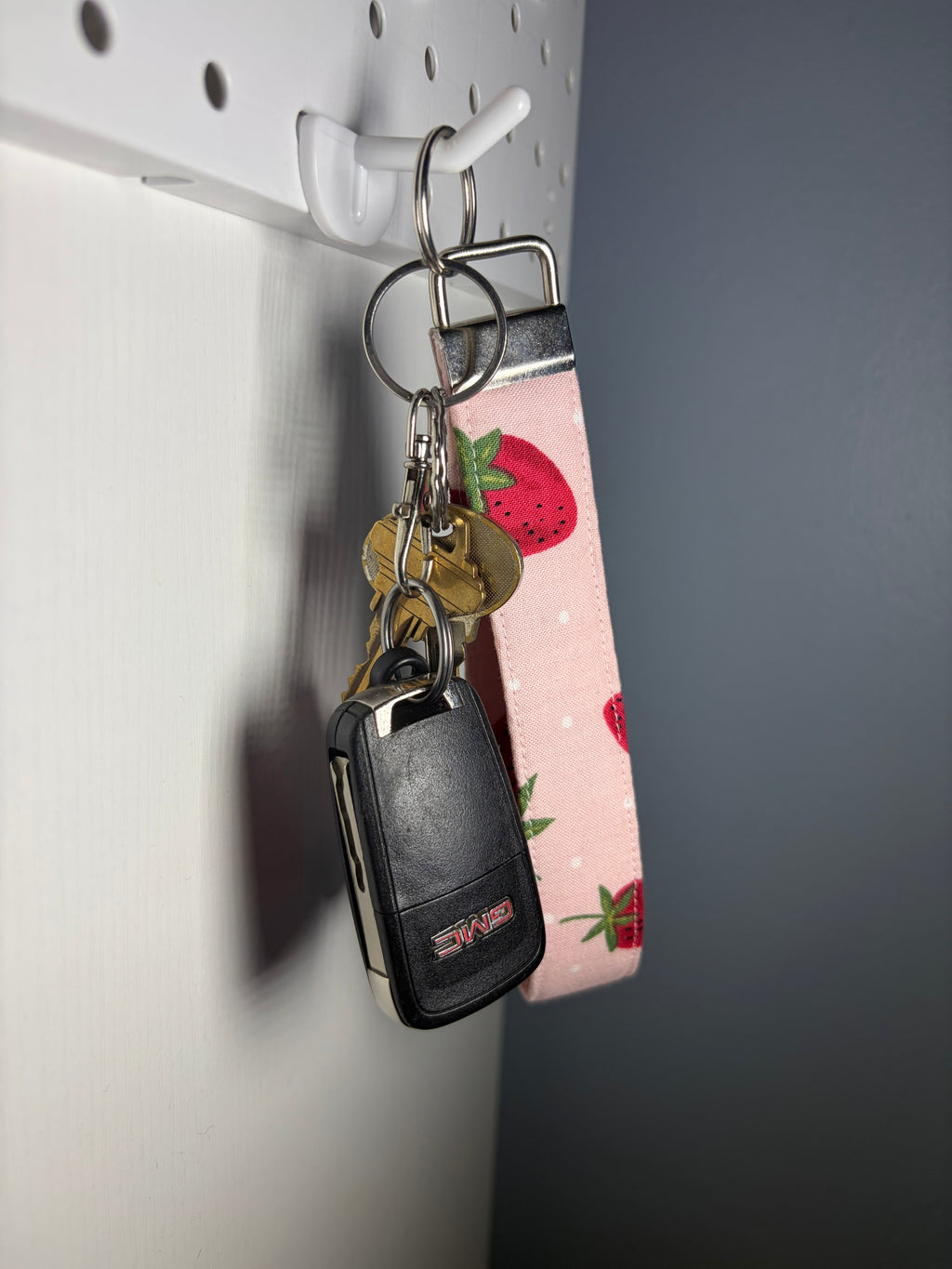 Blue Cherry Keychain